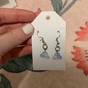 Blue Flower Earrings